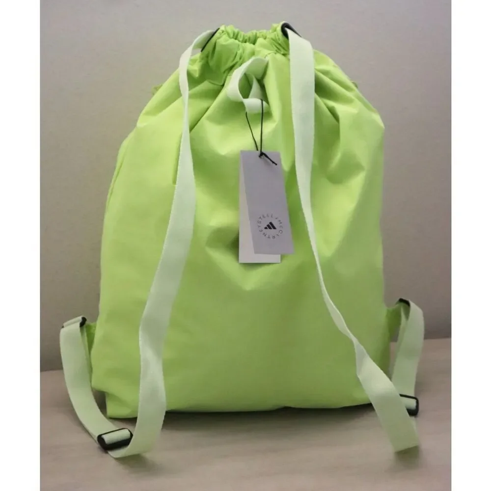Stella McCartney x adidas JN7102 Unisex O/S Bahia Glow/Green aSMC Gymsack - Picture 2 of 11